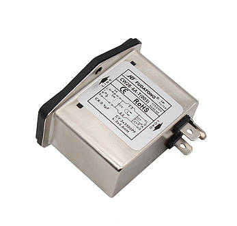 Фільтр живлення клавiшний iз запобiжником EMI FILTER CW2B-6A-T(003) (iз світлоіндикатором) НОВИЙ, фото 3