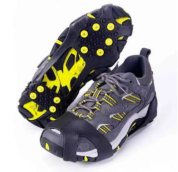 Льодоступи, Кішки з 10 шипами, антиковзні накладки Жовті 1200101.PeremogaUA