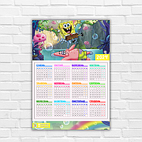Календарь-плакат "Спанч Боб" 2024
