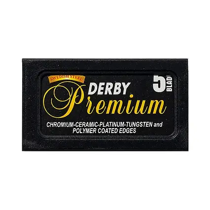 Леза двосторонні Derby Black Premium 5шт