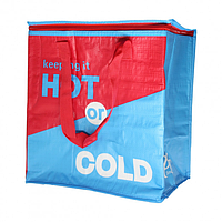 Термосумка, сумка-холодильник 32х20х35 см 22 л Sannen Cooler Bag Красно-синяя MarketOpt