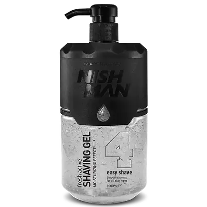 Гель для гоління Nishman №4 Easy Shave Shaving Gel із дозатором 1000мл