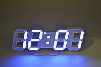 Электронные настольные LED часы VST-883 с будильником и термометром (голубая подсветка)