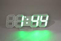 Электронные настольные LED часы VST-883 с будильником и термометром (зеленая подсветка)