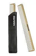 Расческа для волос металлическая BaByliss PRO Gold Metal Comb M3842E