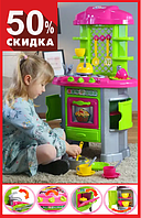 Игровой набор Кухня для детей ТехноК Z3A4B высокая детская кухня игрушка с эффектами, водой, посудой