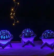 Зволожувач повітря нічник Космос 2 в 1 з перемиканням кольору, фото 5