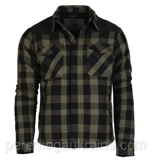 Куртка Mil-Tec Lumber Jacket Black/OD Green розмір XL