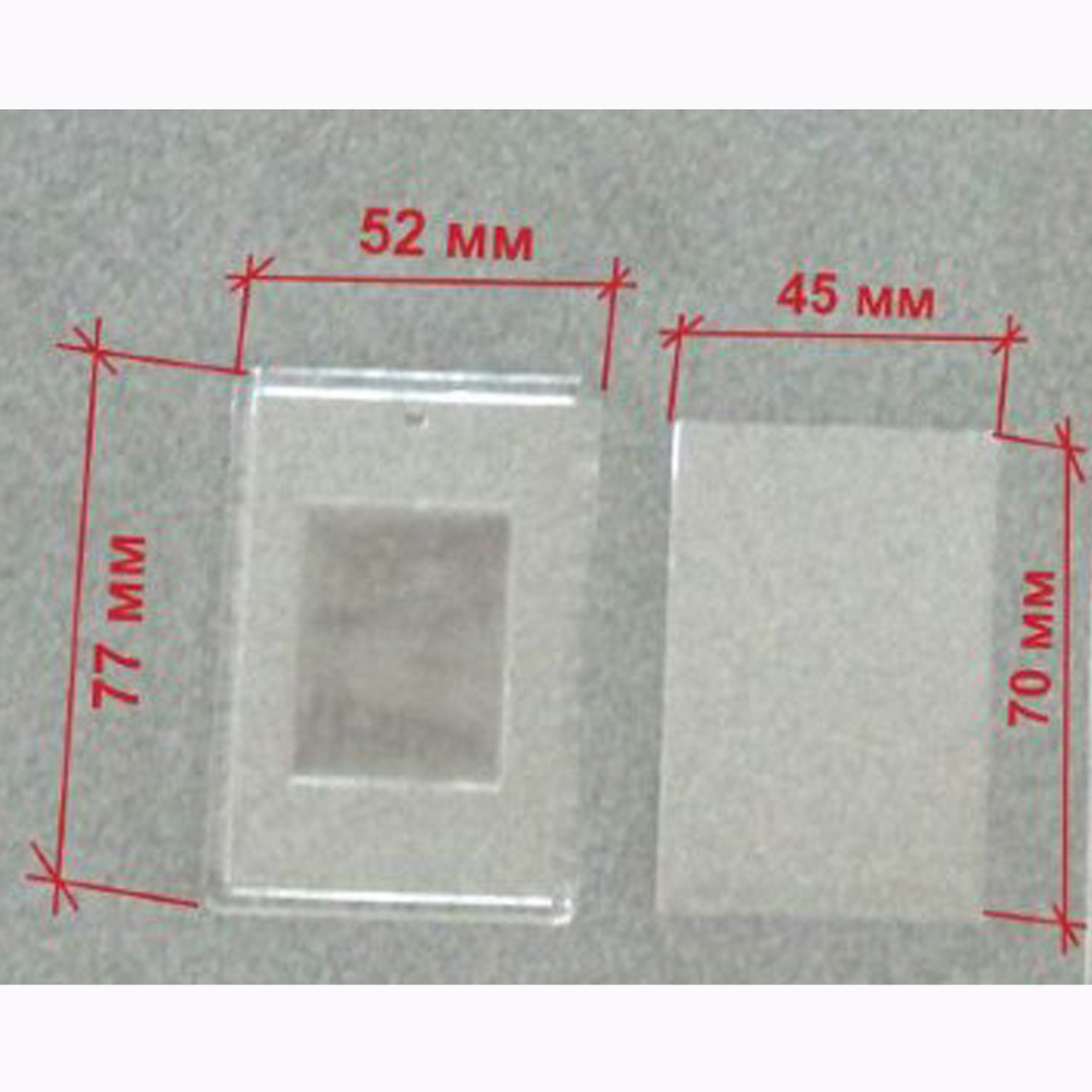 Акрилові заготовки для магнітів 52*77 мм.