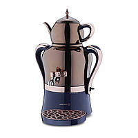 Електросамовар Korkmaz Hanedan Semaver Azura Rosegold (A843 - 02) 2000 Вт, подвійний турецький електрочайник