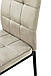 Обідній стілець велюр з високою спинкою м'який Айс Пісочного кольору на чорних ніжках для кухні Мікс Меблі, фото 7