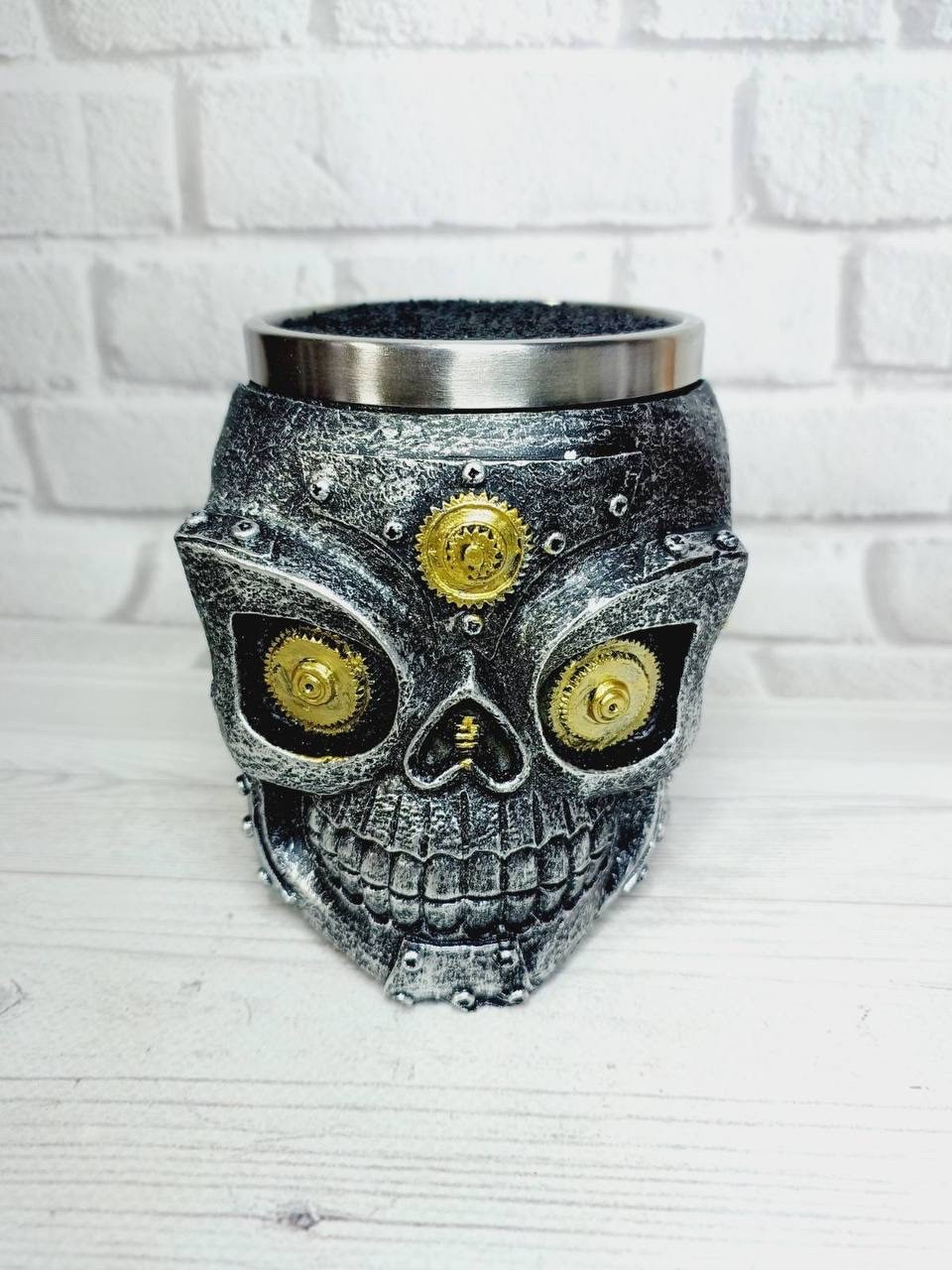 Підставка для ножиць Barber Череп № 1