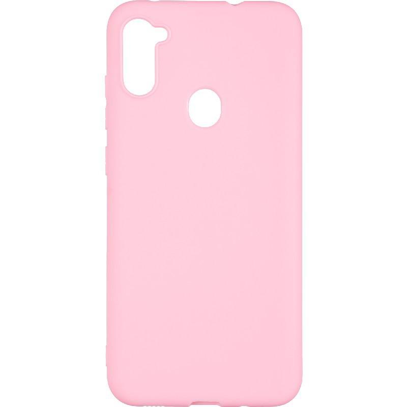 Силіконовий чохол для Samsung M11/накладка на самсунг М11/рожевий.