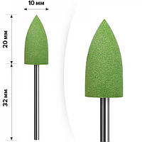Полировщик силиконовый зеленый Пуля средняя 1М- 72 MART
