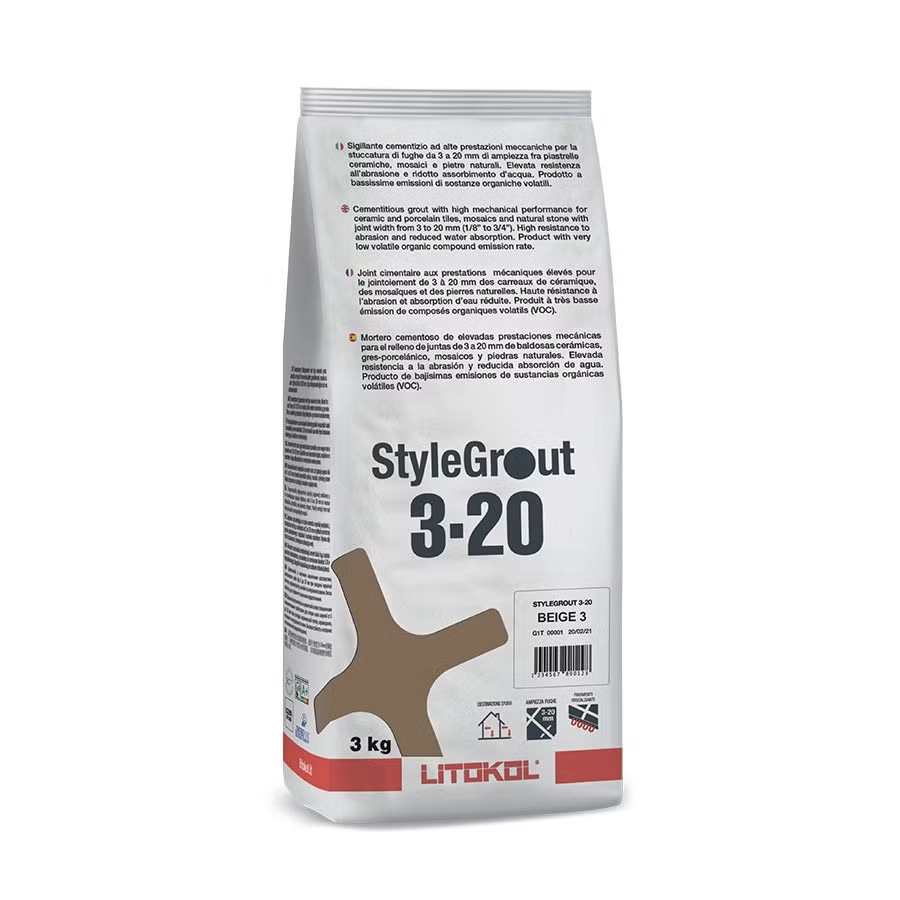 Цементный наполнитель для швов StyleGrout 3-20 SILVER 1 сильвер. Класс CG2WA - фото 1 - id-p2069186917