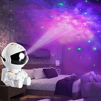 Ночник-проектор с эффектом звездного неба астронавт с пультом лазерный 5 Вт 8 режимов