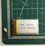 Акумулятор 603048 1000mAh 3.7V Li-Po MP3 плеєр GPS DVR, фото 2