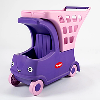 Дитяча іграшка машинка з візком Doloni фіолетова 01540/01