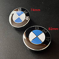 Эмблема (логотип) БМВ BMW на капот/багажник 82mm/74mm