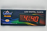 Електронний настільний LED-годинник CX 2258 з будильником і термометром (червона підсвітка), фото 4