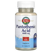 Пантотенова кислота KAL "Pantothenic Acid" 1000 мг (50 таблеток)