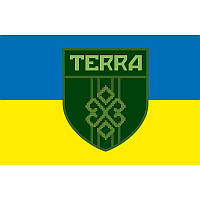 Флаг ОБТрО (отдельный батальон территориальной обороны) TERRA ВСУ (flag-00160)