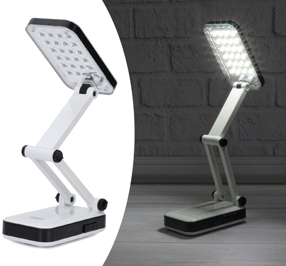 Настільна лампа трансформер 24 LED LH-666 White/Black (93800)