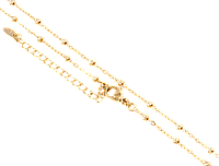 Цепочка Xuping Позолота 18K "Плетение Якорное с бусинами" длина 45-50см х 1мм