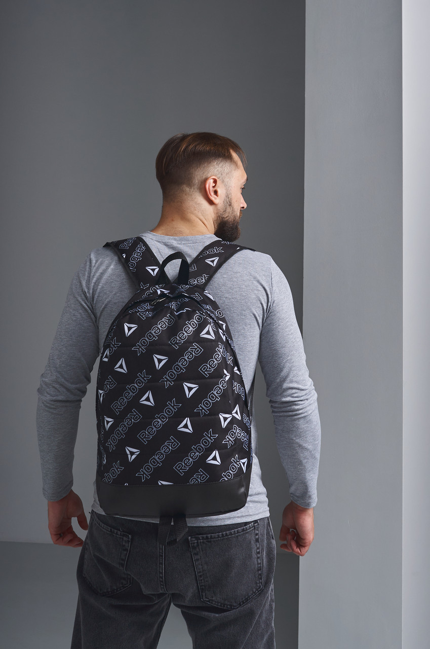 Рюкзак Reebok міський спортивний чоловічий жіночий портфель рібок чорний, фото 1