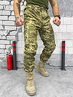 Зимние мужские штаны пиксель на флисе саржа для армии Ukraine