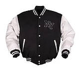 Куртка бомбер Mil-Tec NY Baseball - Чорний з білим 10370002 розмір ХS, фото 2