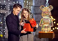 3D нічник Мишка світильник Bearbrick