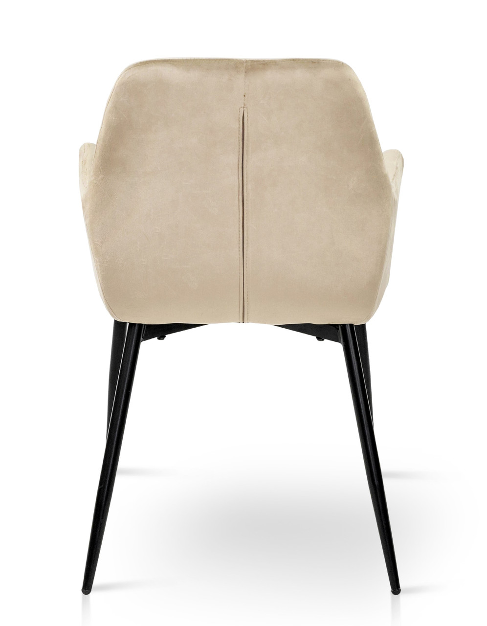 Обеденное кресло современное мягкое велюровое с подлокотниками для кухни гостиной Томас цвет Латте Микс Мебель - фото 2 - id-p2069230363