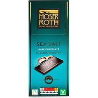 Шоколад Чорний Moser Roth Dark Chocolate Sea Salt Морська Сіль 125 г Німеччина