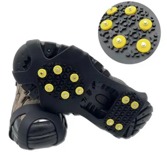 Накладки антиковзні Льодоступи 10 шипів, кішки Жовті 1200101 розмір 43-46(L), фото 1