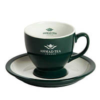 Чайная пара с логотипом, логотип компании на чашке