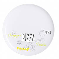 Тарелка для пиццы с логотипом, нанесение логотипа