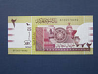 Банкнота 2 фунта Судан 2010 музыка музыкальные инструменты UNC пресс