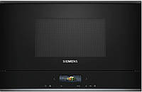Siemens Микроволновая печь встроенная, 21л, электр. управл., 900Вт, гриль, дисплей, черный
