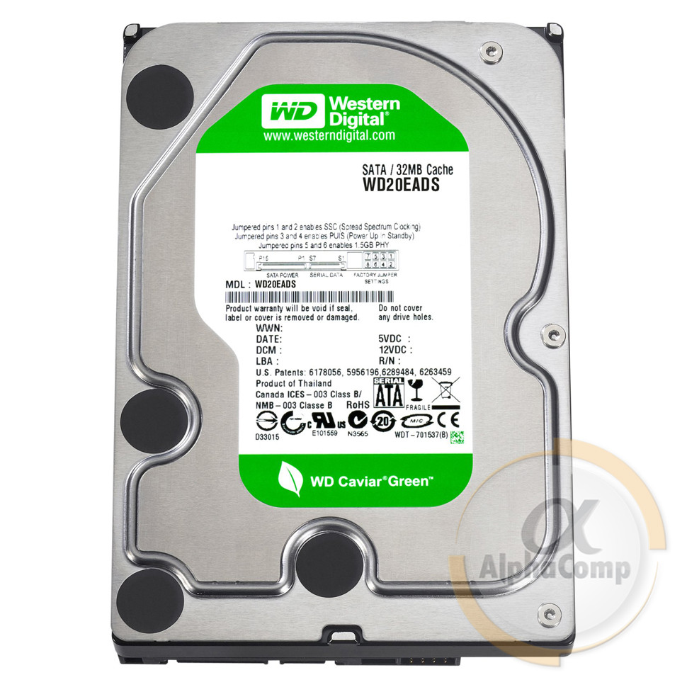 Жорсткий диск 3.5" 2Tb WD WD20EADS (64Mb • 5400 • SATA2) БВ