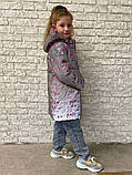 Світловідбивна зимова куртка для дівчинки "Gerl" (116-134р), фото 6