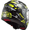 МОТОШОЛОМ ДИТЯЧИЙ ЗАКРИТИЙ LS2 FF353J RAPID MINI VIGNETTE КОЛІР GLOSS BLACK H-V YELLOW, фото 4