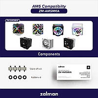 Zalman Крепление AMD AM5 ZM-AM5MKA, CNPS10X PERFORMA BLACK/WHITE, CNPS10X PERFORMA ST, CNPS16X