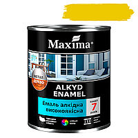 Эмаль алкидная высококачественная Maxima желтая 2.3кг