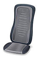 Beurer Массажер для тела, от сети, 5,9 кг, накидка на сиденье, 3 режима, шиацу, подогрев, серый, экокожа