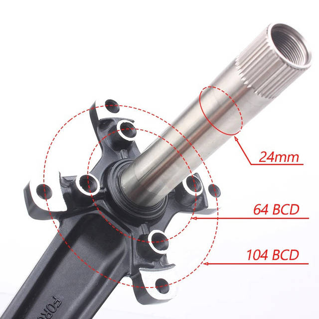 Шатуни RaceWork XT з кареткою BB52 Hollowtech 2 L170мм 104BCD