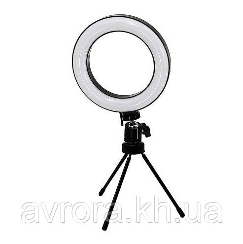 Кільцева LED лампа міні на тринозі LM-06, фото 1