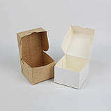 Крафт коробочки з друком лого 110*110*80 мм - упаковка 20 шт - Виготовлення коробок з друком малим тиражем, фото 8