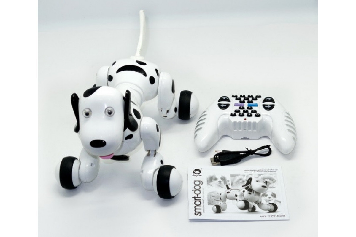 Інтерактивний собака на радіокеруванні 777-338, 2 кольори, 18 функцій, зі світловими та звуковими ефектами, фото 1
