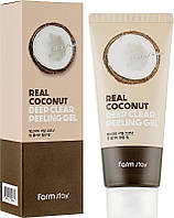 Пилинг-скатка с кокосовым маслом Farm Stay Real Coconut Deep Clear Peeling Gel 100 мл